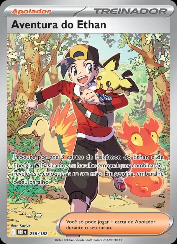 Aventura do Ethan — Rivais Predestinados 236 Portuguese Pokémon card
