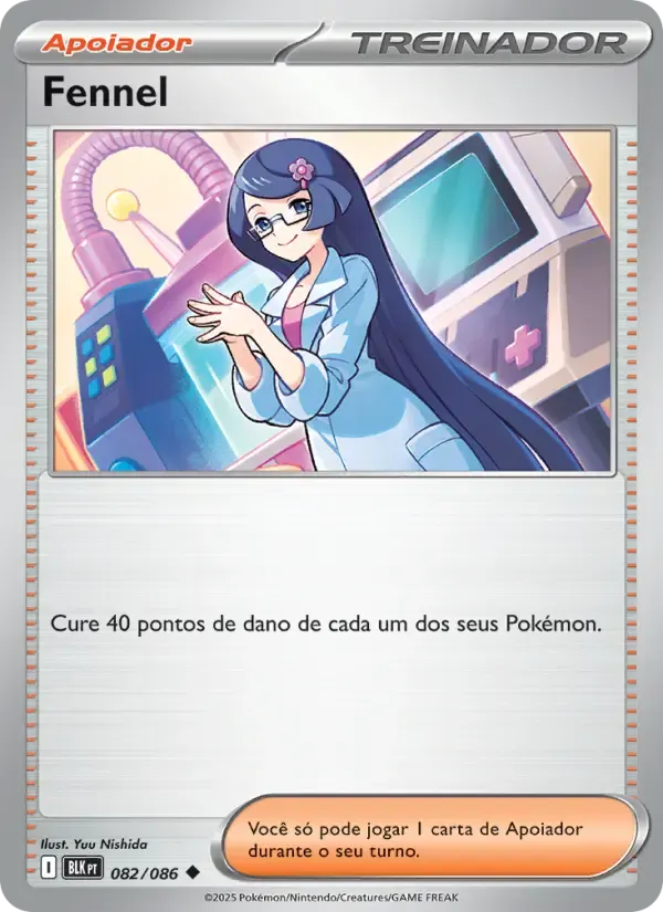 Fennel — Raio Preto 82 Portuguese Pokémon card
