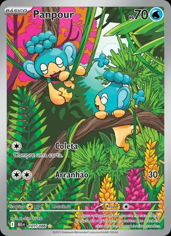 Panpour — Raio Preto 101 Portuguese Pokémon card