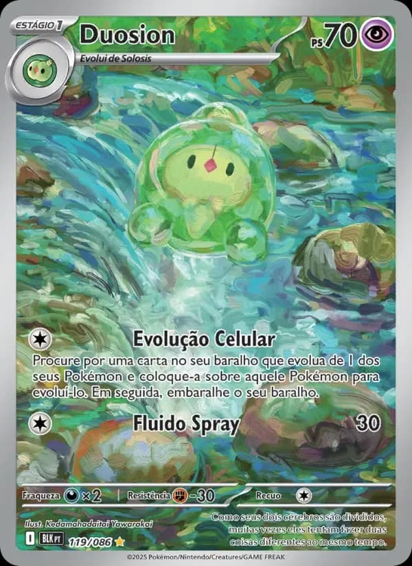 Duosion — Raio Preto 119 Portuguese Pokémon card