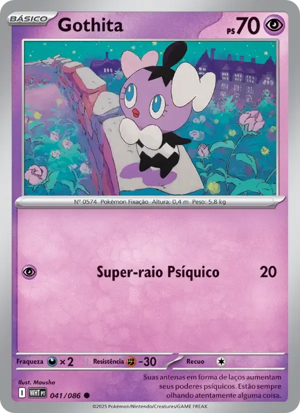 Gothita — Fogo Branco 41 Portuguese Pokémon card
