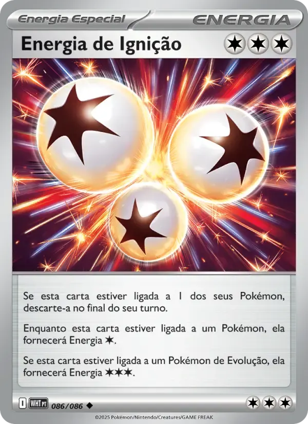 Energia de Ignição — Fogo Branco 86 Portuguese Pokémon card