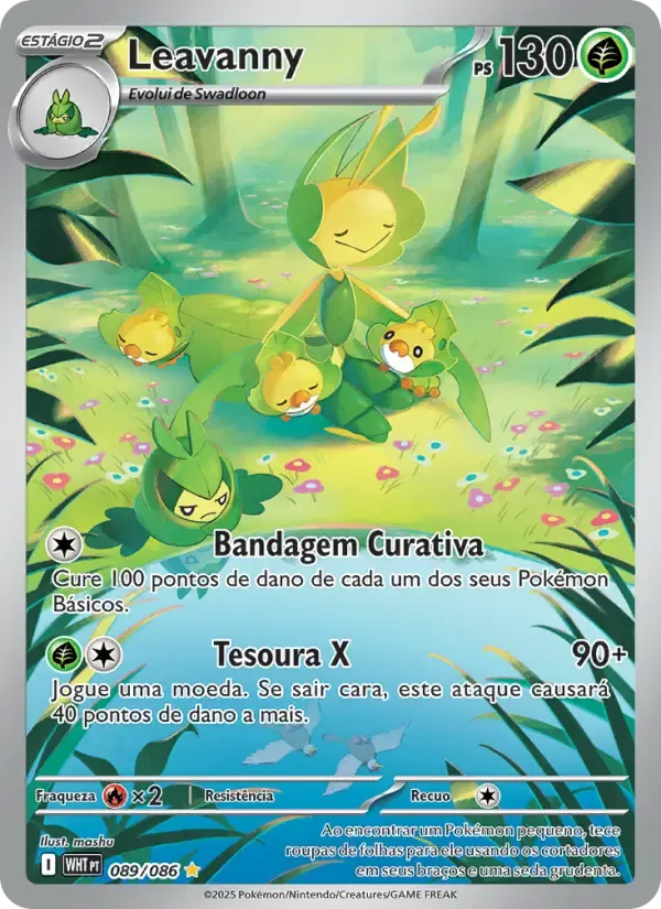 Leavanny — Fogo Branco 89 Portuguese Pokémon card