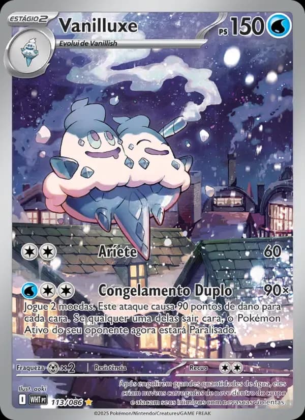 Vanilluxe — Fogo Branco 113 Portuguese Pokémon card