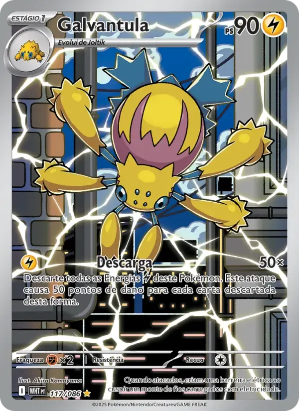 Galvantula — Fogo Branco 117 Portuguese Pokémon card