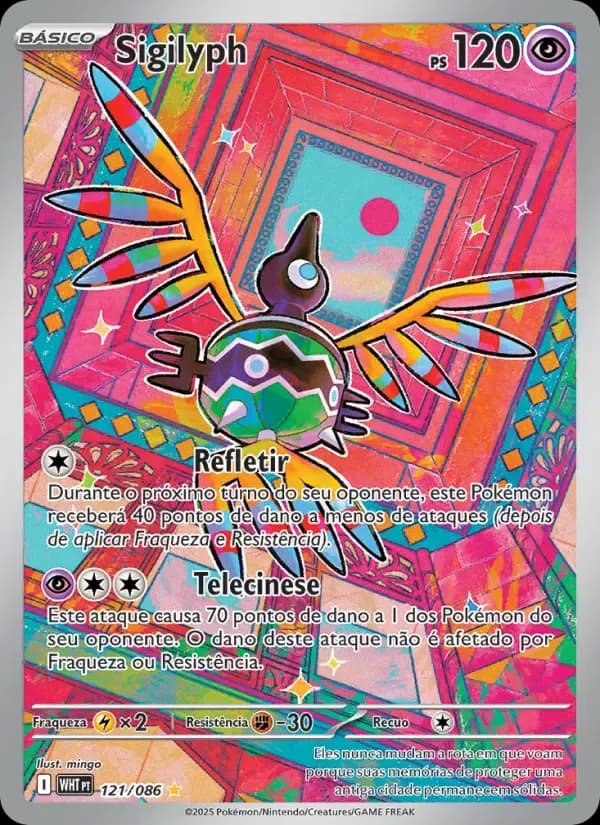 Sigilyph — Fogo Branco 121 Portuguese Pokémon card