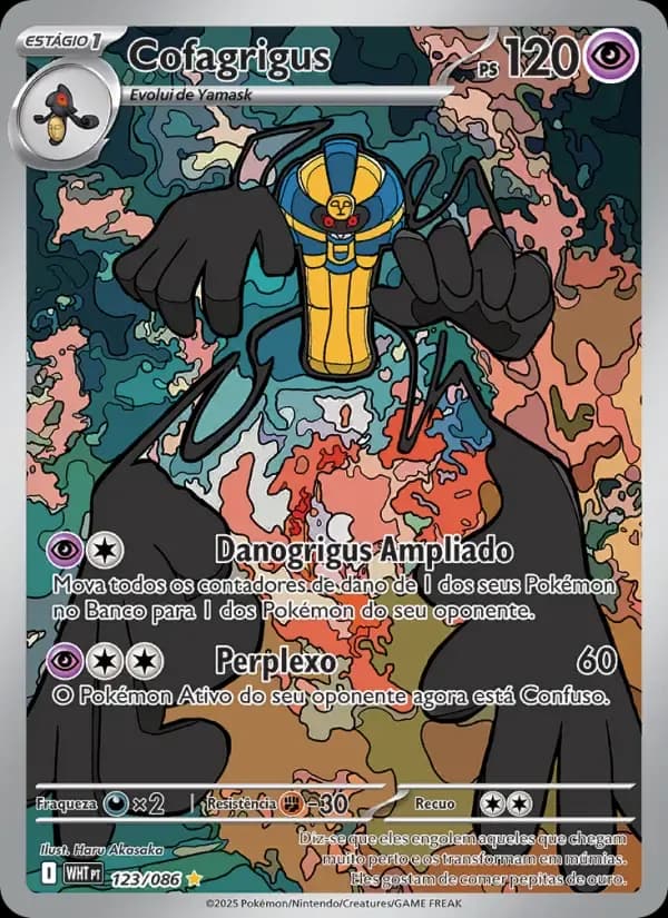 Cofagrigus — Fogo Branco 123 Portuguese Pokémon card