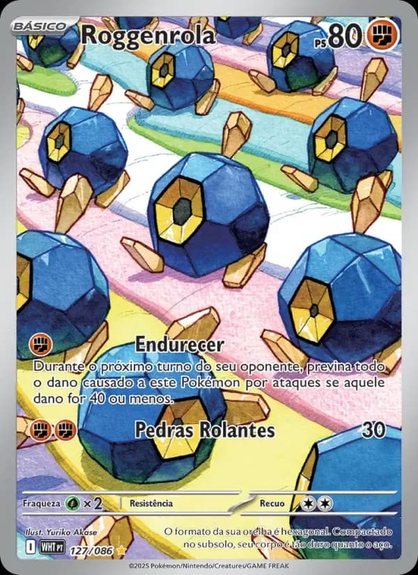 Roggenrola — Fogo Branco 127 Portuguese Pokémon card