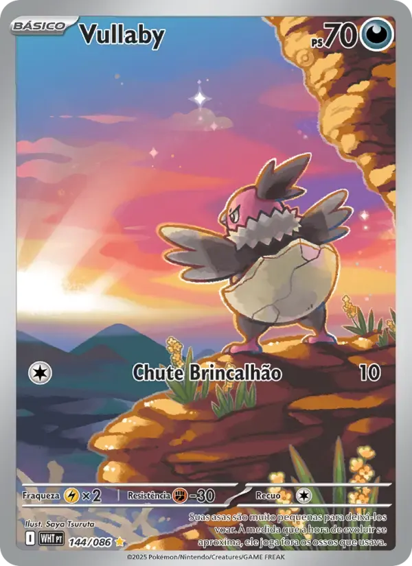Vullaby — Fogo Branco 144 Portuguese Pokémon card