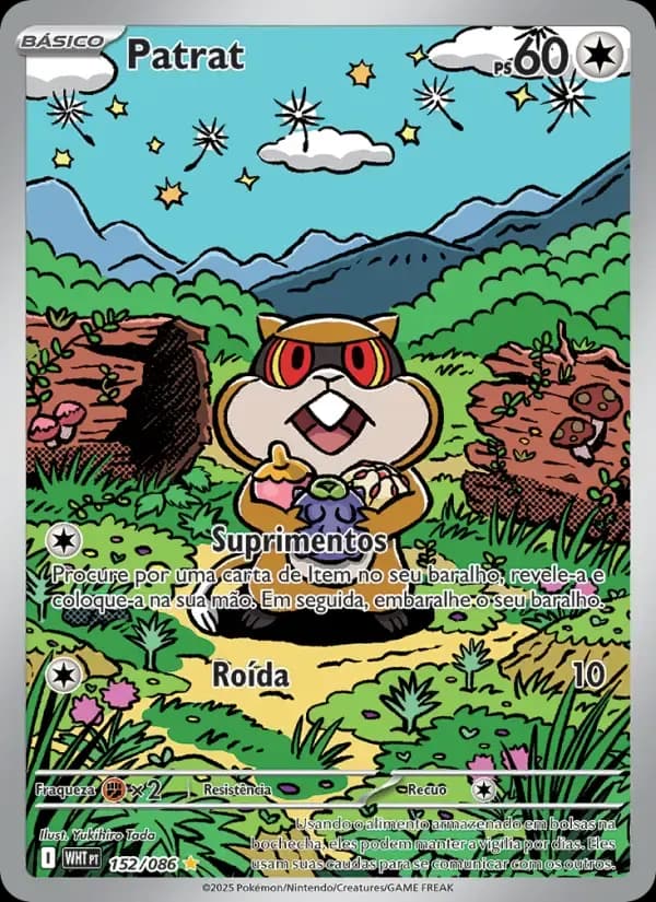 Patrat — Fogo Branco 152 Portuguese Pokémon card