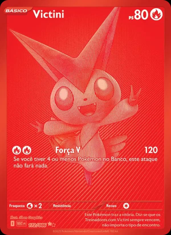 Victini — Fogo Branco 172 Portuguese Pokémon card