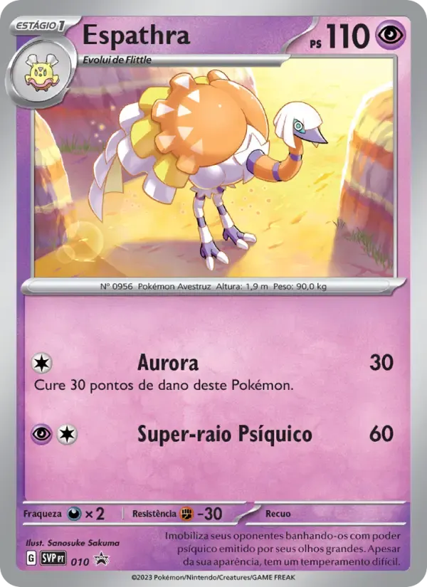 Espathra — SVP Black Star Promos 10 Portuguese Pokémon card