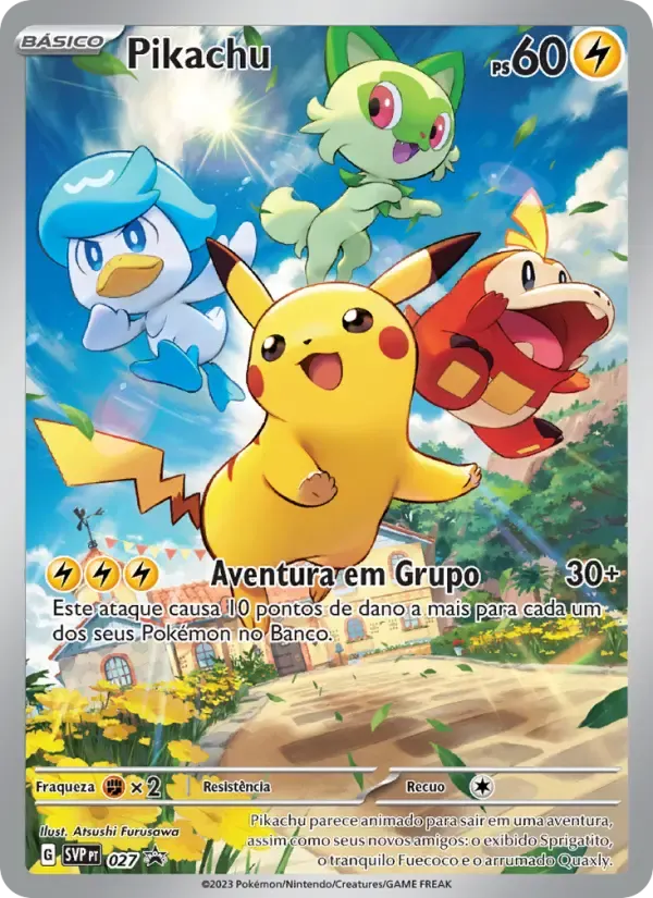 Pikachu — SVP Black Star Promos 27 Portuguese Pokémon card