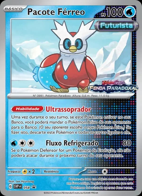 Pacote Férreo — SVP Black Star Promos 58 Portuguese Pokémon card