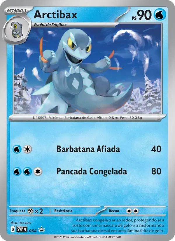 Arctibax — SVP Black Star Promos 64 Portuguese Pokémon card
