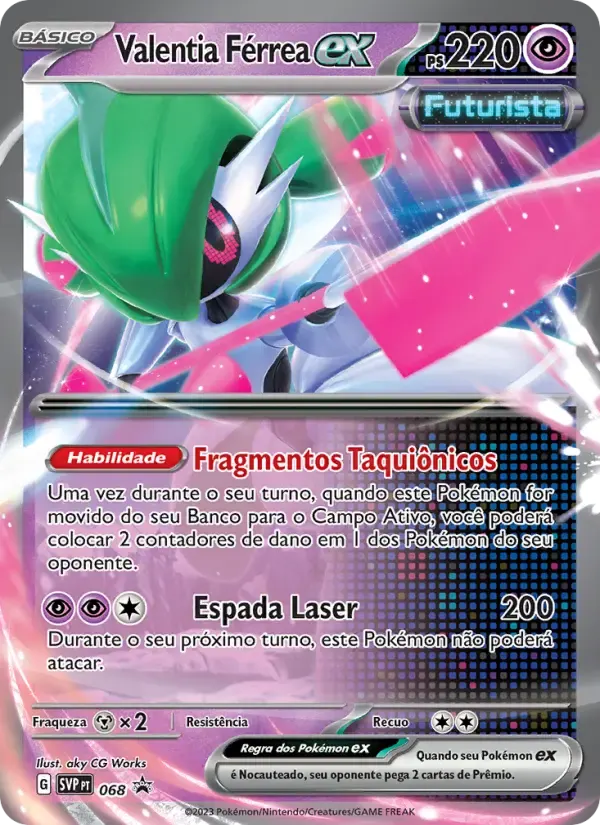 Valentia Férrea ex — SVP Black Star Promos 68 Portuguese Pokémon card