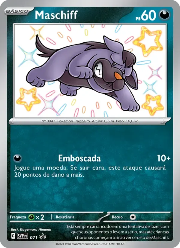 Maschiff — SVP Black Star Promos 71 Portuguese Pokémon card