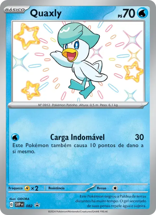 Quaxly — SVP Black Star Promos 82 Portuguese Pokémon card