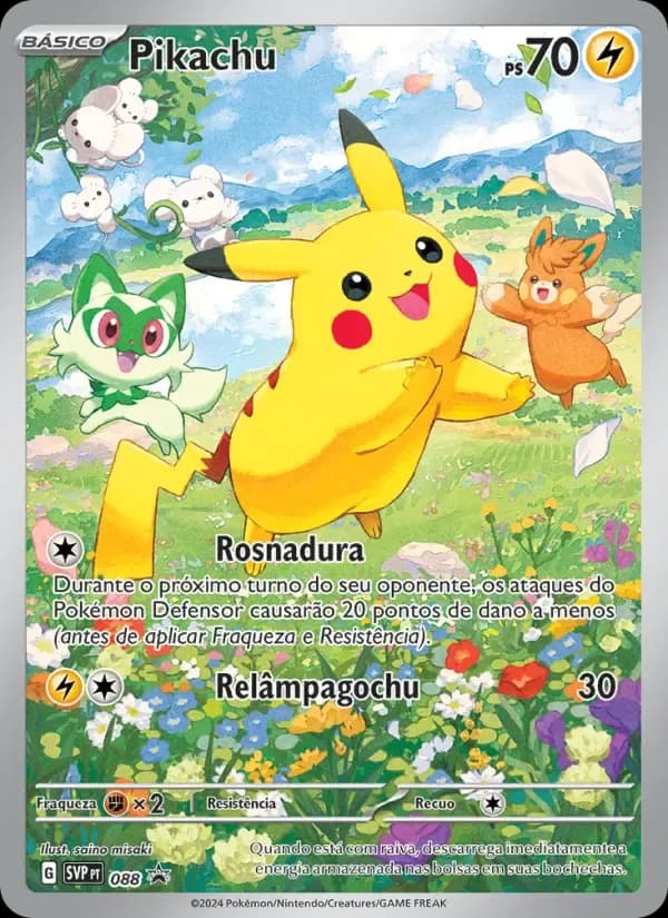 Pikachu — SVP Black Star Promos 88 Portuguese Pokémon card