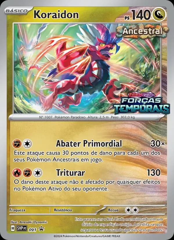 Koraidon — SVP Black Star Promos 91 Portuguese Pokémon card
