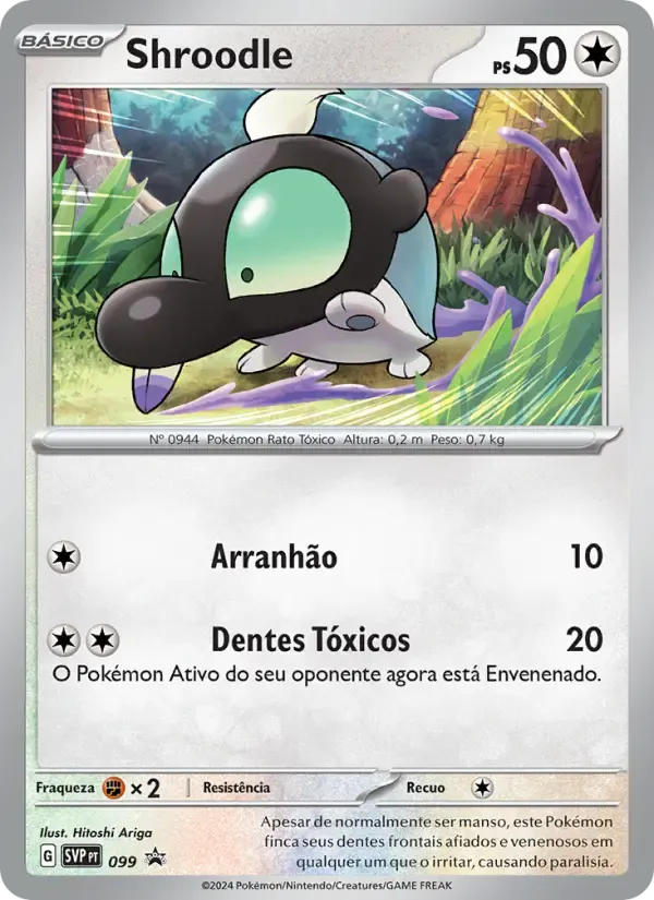 Shroodle — SVP Black Star Promos 99 Portuguese Pokémon card