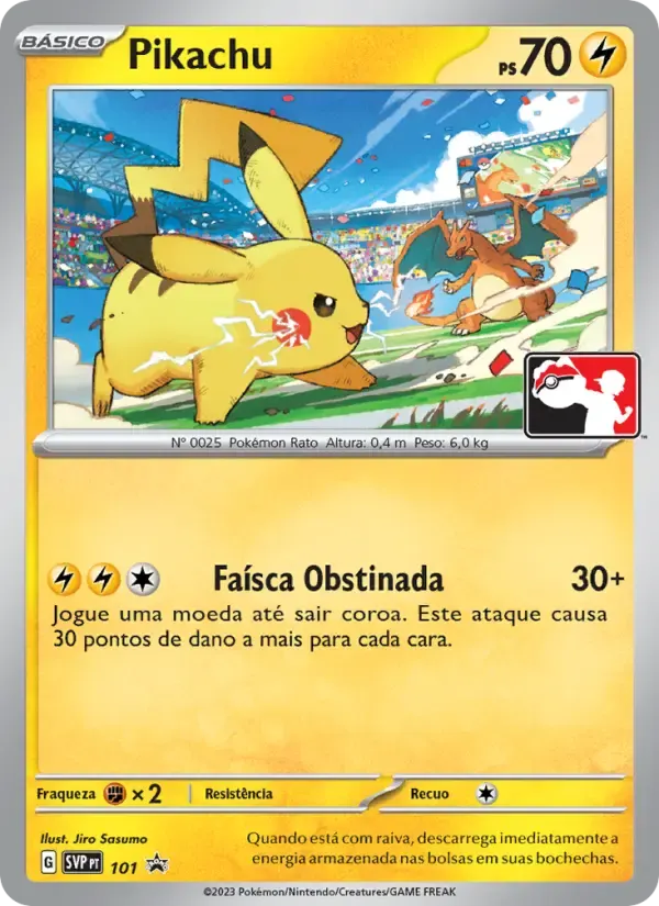 Pikachu — SVP Black Star Promos 101 Portuguese Pokémon card