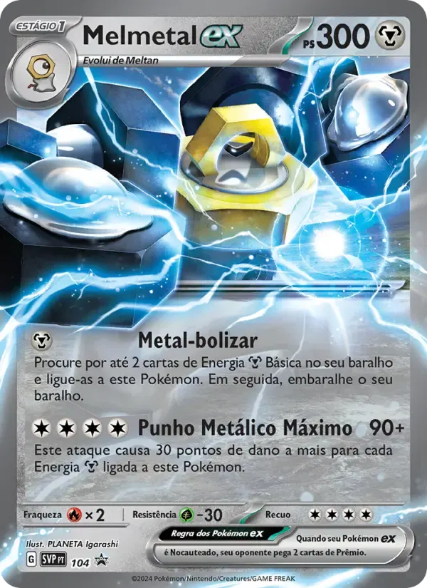 Melmetal ex — SVP Black Star Promos 104 Portuguese Pokémon card