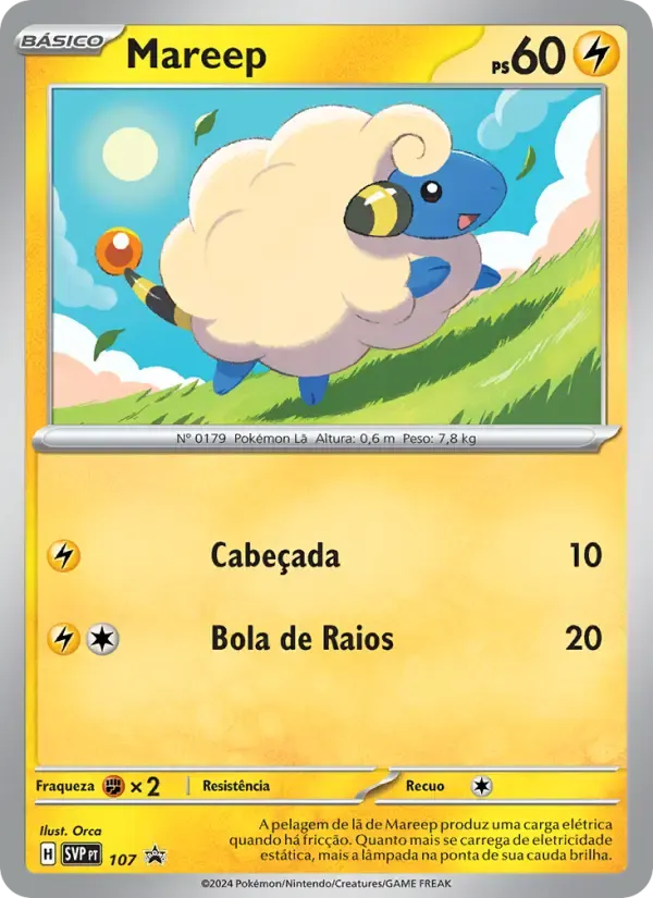 Mareep — SVP Black Star Promos 107 Portuguese Pokémon card