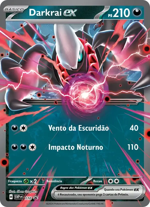 Darkrai ex — SVP Black Star Promos 110 Portuguese Pokémon card