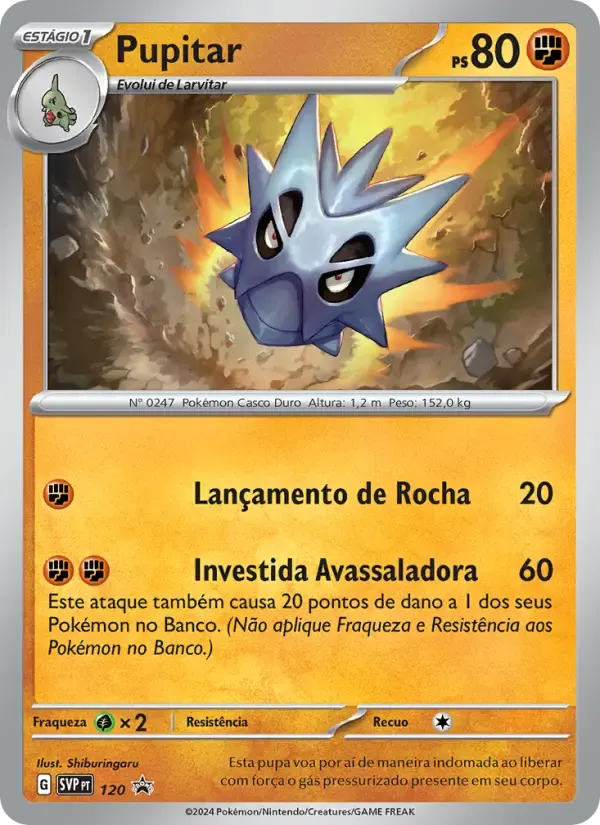 Pupitar — SVP Black Star Promos 120 Portuguese Pokémon card