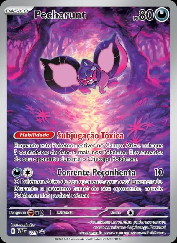 Pecharunt — SVP Black Star Promos 129 Portuguese Pokémon card