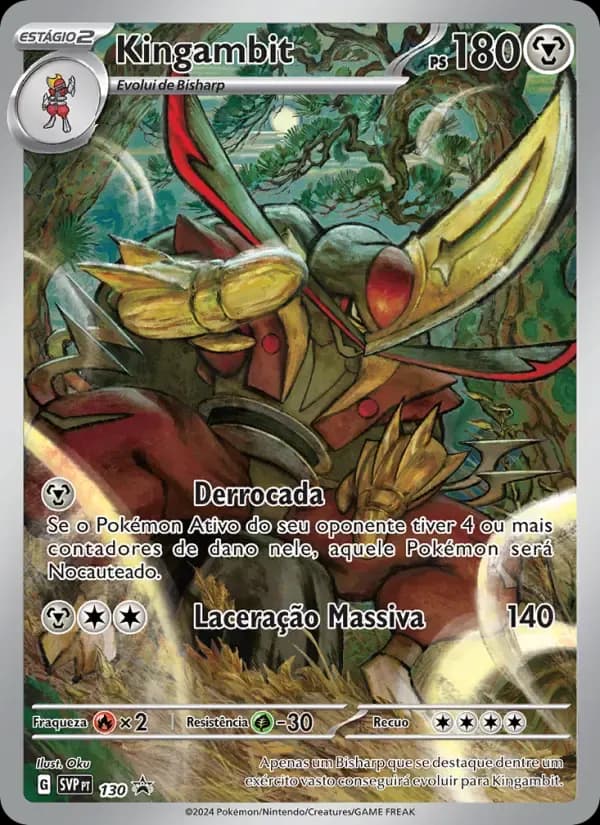 Kingambit — SVP Black Star Promos 130 Portuguese Pokémon card