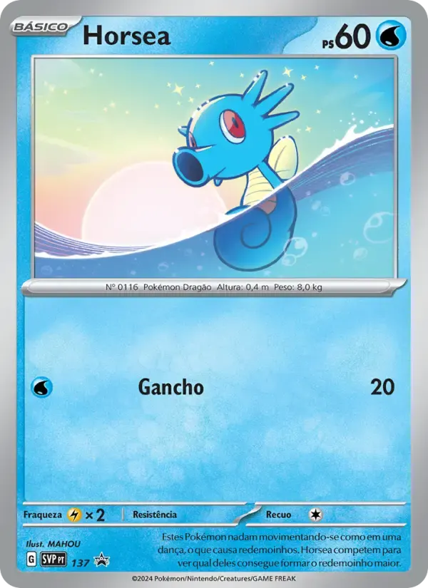 Horsea — SVP Black Star Promos 137 Portuguese Pokémon card