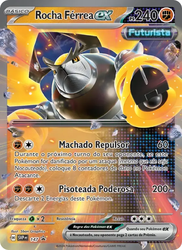 Rocha Férrea ex — SVP Black Star Promos 147 Portuguese Pokémon card