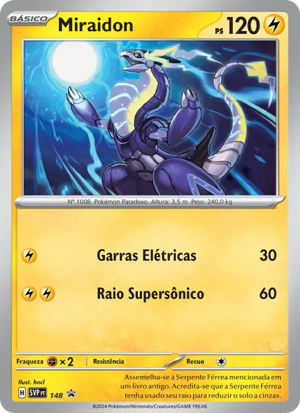 Miraidon — SVP Black Star Promos 148 Portuguese Pokémon card