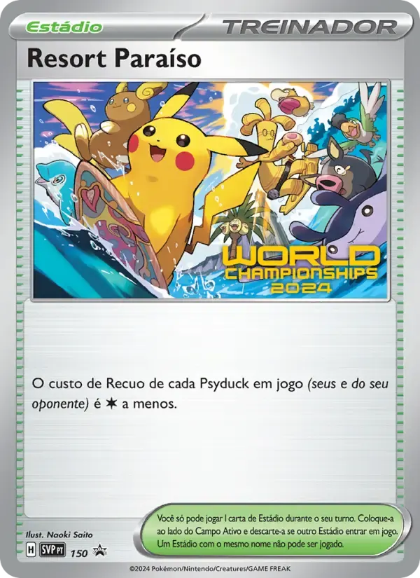 Resort Paraíso — SVP Black Star Promos 150 Portuguese Pokémon card
