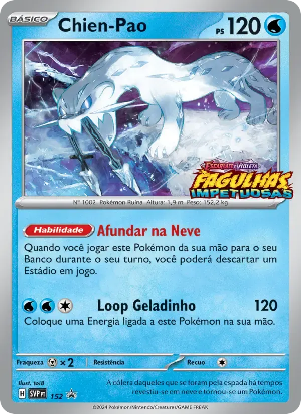 Chien-Pao — SVP Black Star Promos 152 Portuguese Pokémon card