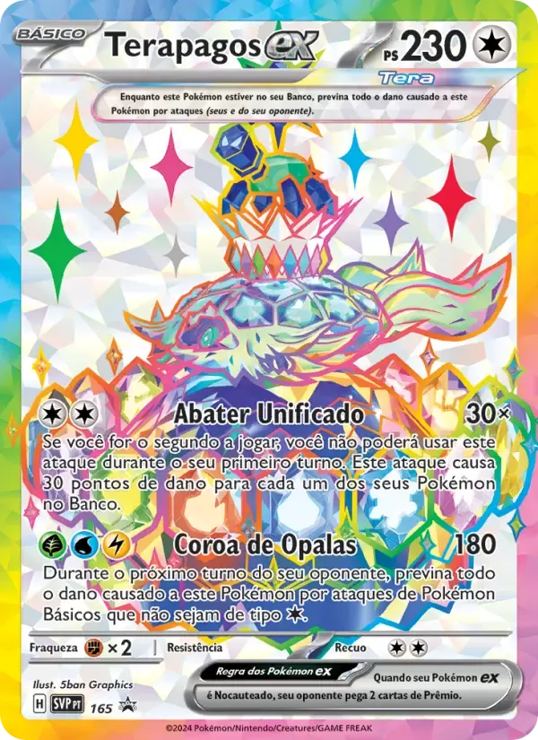 Terapagos ex — SVP Black Star Promos 165 Portuguese Pokémon card