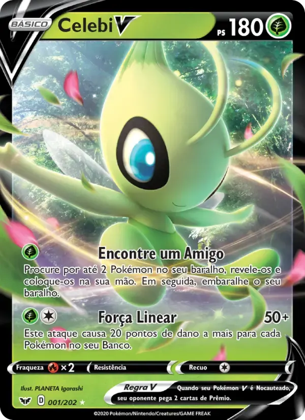 Celebi V — Espada e Escudo 1 Portuguese Pokémon card