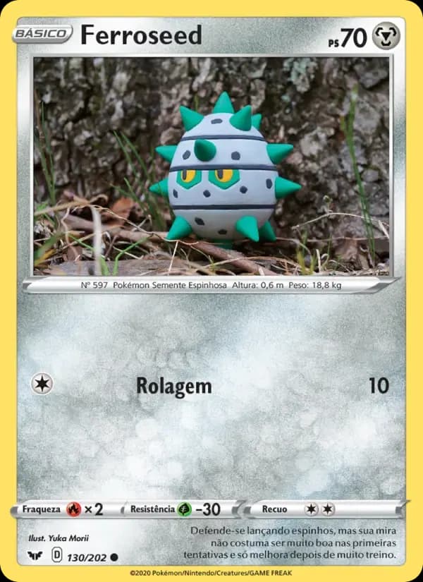 Ferroseed — Espada e Escudo 130 Portuguese Pokémon card