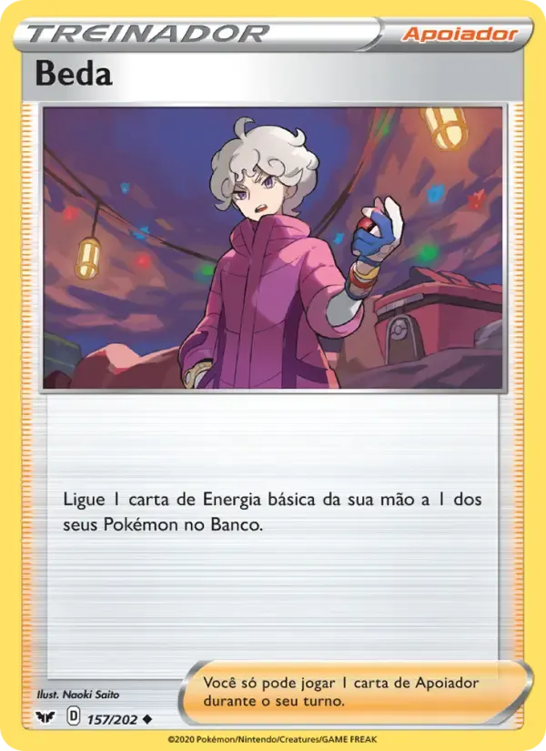 Beda — Espada e Escudo 157 Portuguese Pokémon card