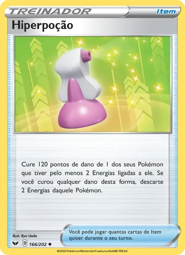 Hiperpoção — Espada e Escudo 166 Portuguese Pokémon card
