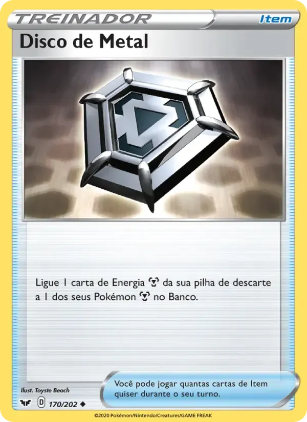 Disco de Metal — Espada e Escudo 170 Portuguese Pokémon card