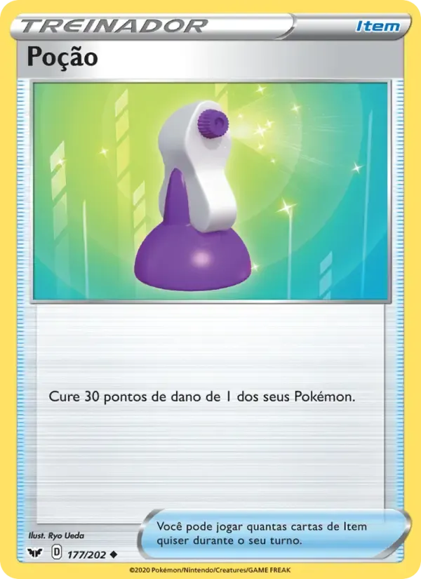 Poção — Espada e Escudo 177 Portuguese Pokémon card