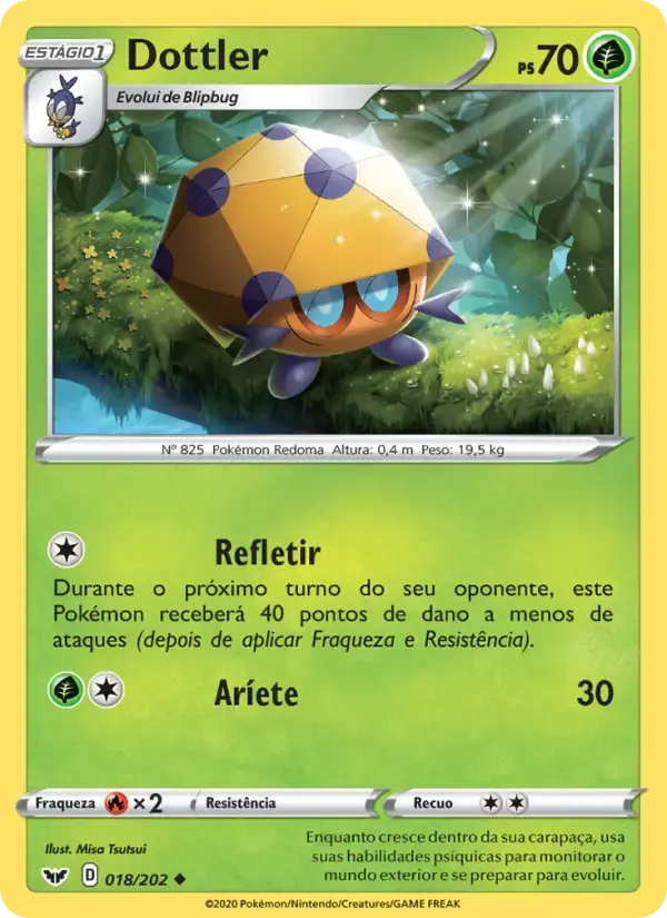 Dottler — Espada e Escudo 18 Portuguese Pokémon card