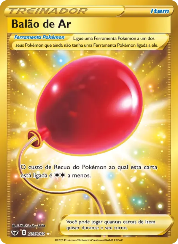 Balão de Ar — Espada e Escudo 213 Portuguese Pokémon card