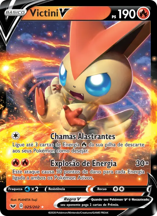 Victini V — Espada e Escudo 25 Portuguese Pokémon card