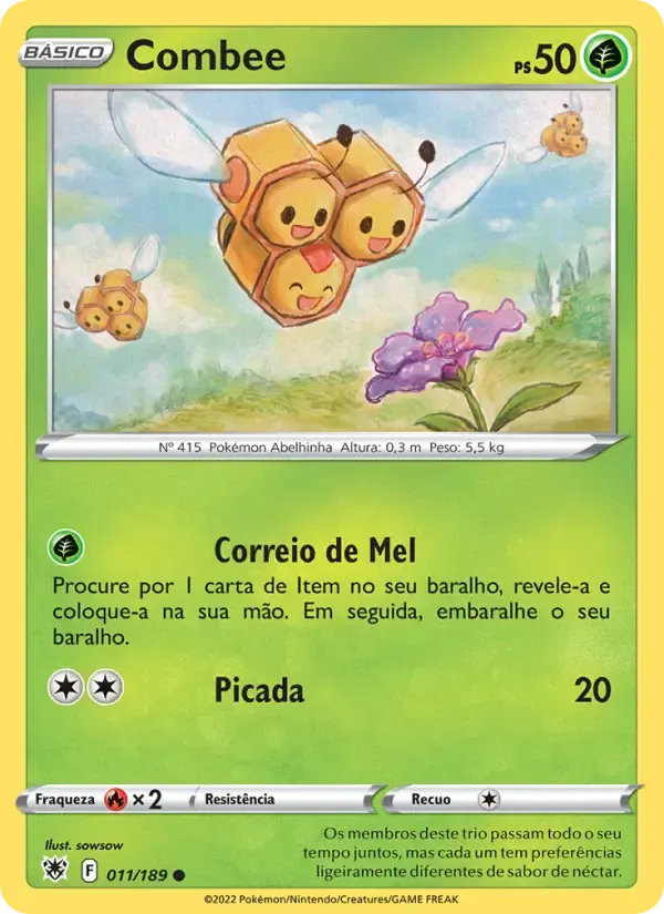 Combee — Estrelas Radiantes 11 Portuguese Pokémon card