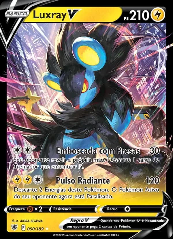 Luxray V — Estrelas Radiantes 50 Portuguese Pokémon card