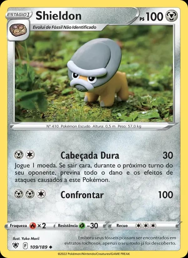 Shieldon — Estrelas Radiantes 109 Portuguese Pokémon card
